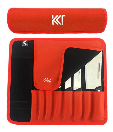 Estuche, Funda Para Cuchillo - Kurcat Chef Chico Rojo