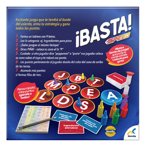 Juego De Mesa Familiar Basta Speed - Diversión Sin Límites