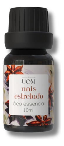 Óleo Essencial Anis Estrelado Uom 10ml 100% Puro