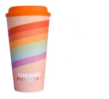 Imagen 2 de 4 de Vaso Mug Termico Umma Coffe Con Tapa Tipo Starbucks Grande