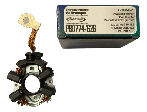 Plaqueta Carbones Partner/ducato/sprinter/volvo/bmw T/bosch