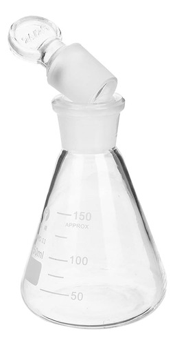 Frasco Erlenmeyer Com Rolha De Vidro Cap. 50 Ml