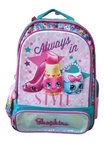 Mochila Espalda Shopkins 18 Pulgadas Footy Art. 703