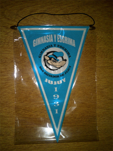 Banderin Paño 37cm Gimnasia Esgrima Jujuy Modelo 17