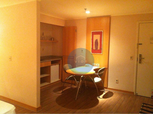 Imagem 1 de 11 de Flat Com 1 Dormitório À Venda, 33 M² Por R$ 400.000,00 - Moema - São Paulo/sp - Fl0004