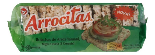 Arrocitas 3 Cereales galletas de arroz integral grano entero