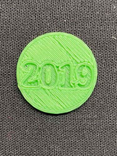 Imagen 3 de 4 de Ficha - Numismatica Rosario - Coin Show 2019 - Verde
