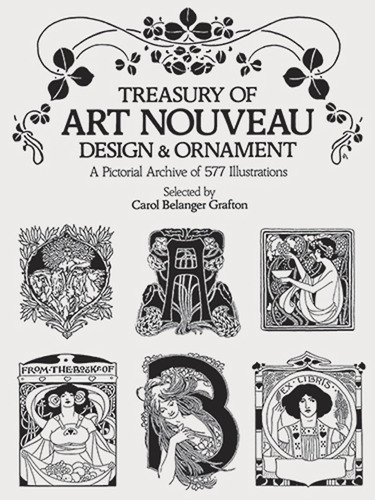 Libro Treasury Of Art Nouveau Design & Ornament-inglés