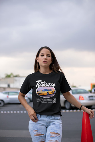 Playera Ferrari Testarossa 100% Algodón | Forjado Autos