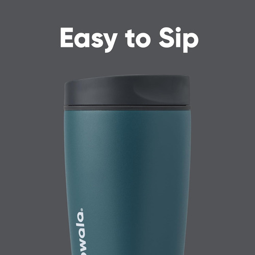 Owala Smoothsip Slider Vaso Aislado De Acero Inoxidable 12oz Azul Owala Blue