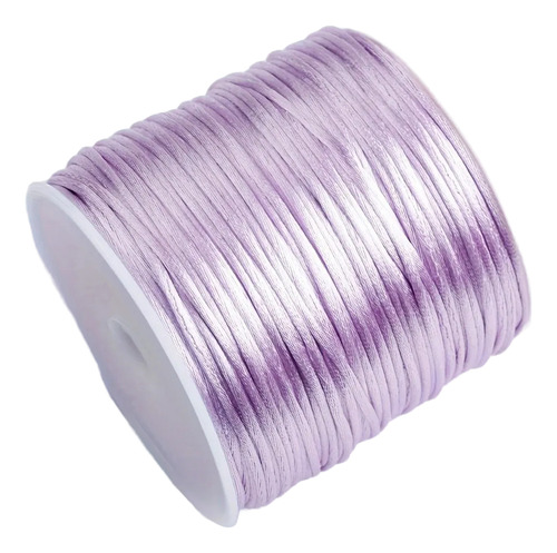 Cordón De Seda 3mm Cola De Rata Bisutería Todos Los Colores Lila