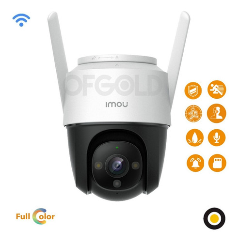 Cámara De Seguridad Imou Wifi Ip Exterior Alarma Cruiser Ptz
