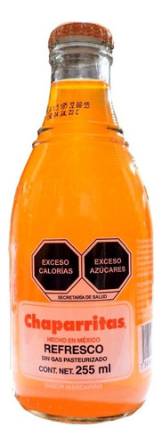 Refresco Chaparritas Sabor Mandarina Vidrio 250ml
