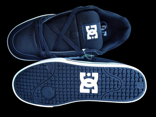 Imagen 7 de 10 de Tenis Dc Shoes Pure Black Black White Skate Hombre