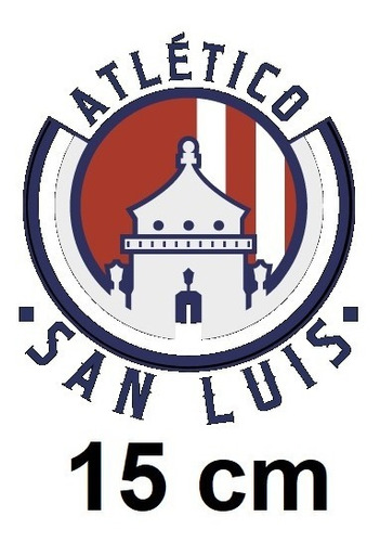 Stickers Atletico San Luis Futbol # 2 ( Vinil 15 Cm ) 1 Pza