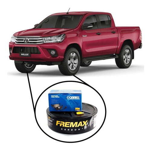 Kit Pastilha De Freio + Disco Dianteiro Hilux 2.7 / 3.0 2012