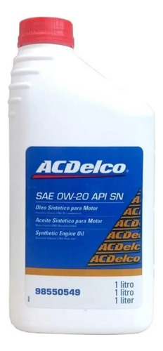 Óleo De Motor 0w20 Dexos 1 Gen 2 100% Sintético 98550864