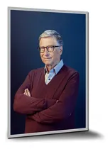 Comprar Pôster Personalidades Bill Gates Pôsteres Placa A0 120x84cm