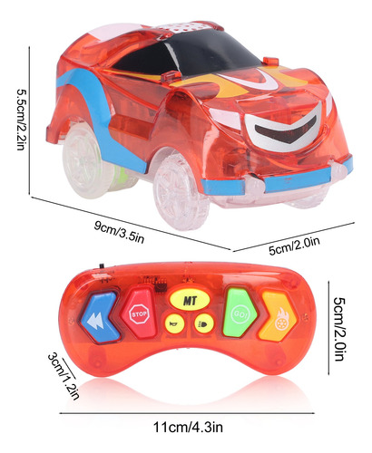 Up Cars Tracks 6 Luces Led Con Control Remoto Para Pista De