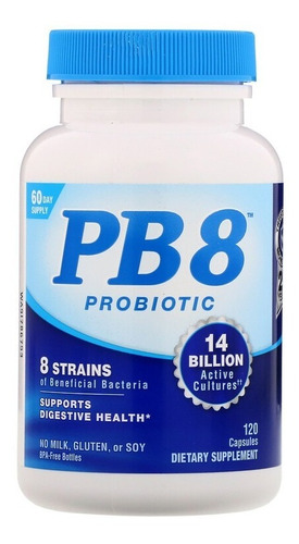 Pb8 Probiotico Apoya Salud Digestiva 14 Mil Millones 120cáps