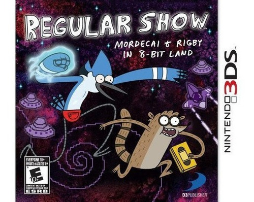 Regular Show Mordecai Y Rigby En 8bit Land Nintendo 3ds