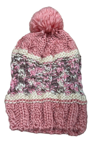 Gorro Tejido Grueso Con Pompon Varios Colores