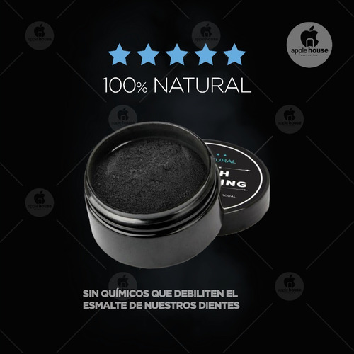 Imagen 3 de 9 de Blanqueador Dental Pack X10 Carbon Coco Familiar Dientes