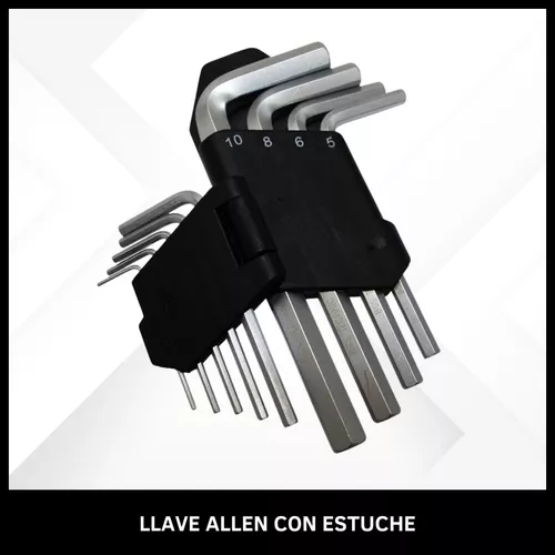 Llave Allen Cromada 1 Corta Calidad