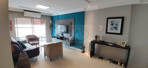 Imagem 7 de 30 de Cobertura Residencial Com 3 Dormitórios Sendo 2 Suítes E 2 Vagas De Garagem À Venda, 280 M² Por R$ 1.230.000 - Embaré - Santos/sp - Co0066