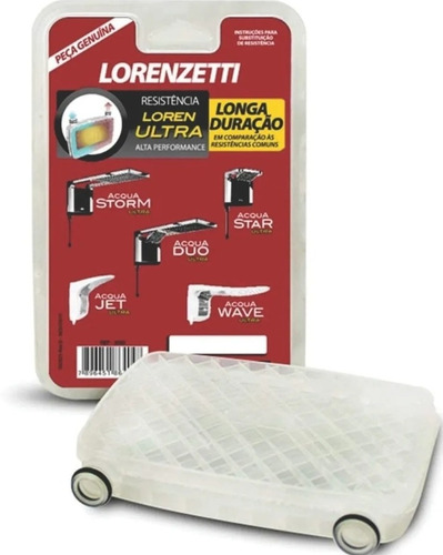 Resistência Chuveiro Lorenzetti Acqua Ultra 127v 5500w 