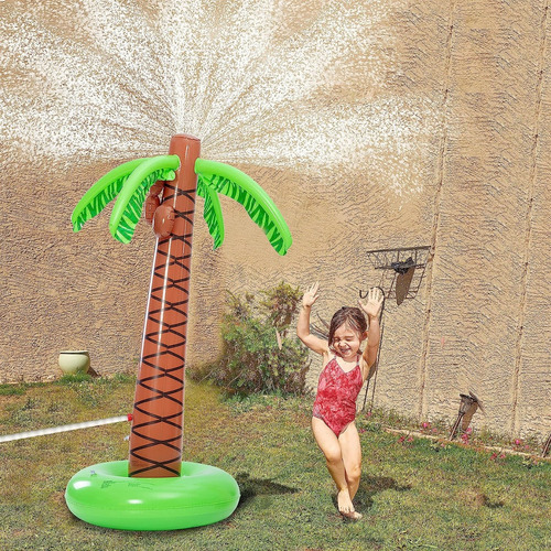 Inflable Aspersor Palmera Fuente Acuatica Juguete Niños F