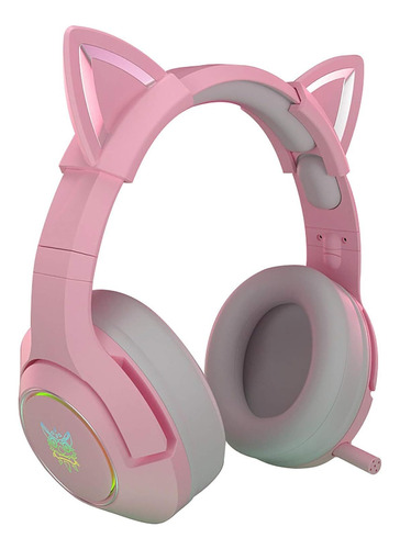 Xiaery Gaming Headset New K9 Pink Wired Game Cat Ear