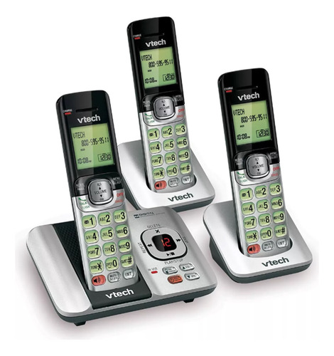 Teléfono Inalámbrico Ampliable Vtech Cs6529-3 De 3 Auricular