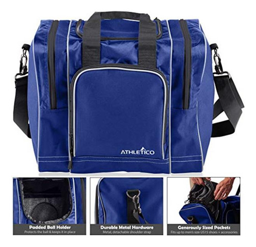 Athletico - Bolsa De Bolos Para Una Sola Bola, Bolsa De Mano