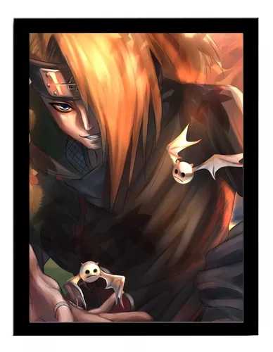 Quadro Decorativo Naruto Shisui Uchiha Sharingan 33x43cm