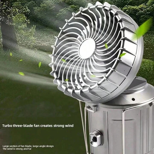 Lámpara Recargable Solar Linterna Camping Led --para Acampar