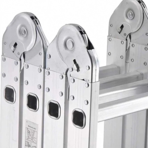 Escalera Aluminio Multifuncion Plegable 4x4 Reforzada - Rex
