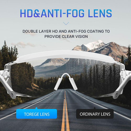 Gafas De Seguridad Sobre Anteojos Transparentes Antivaho