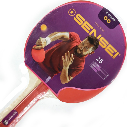 Paleta Ping Pong Tenis Mesa Sensei 2 Estrellas Loc. No.1 Arg