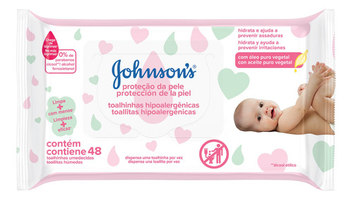 Toallitas húmedas Johnson's Baby Extra Cuidado 48 u