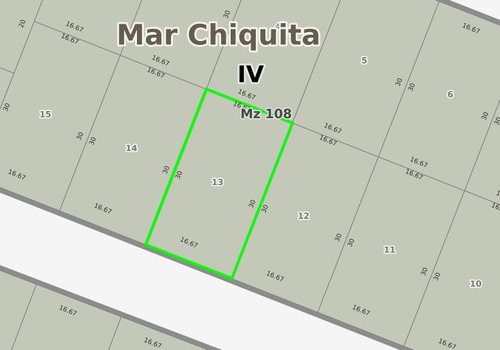 Lote 500m2- Santa Elena - Mar Chiquita