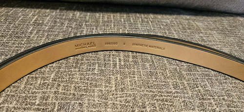 2 Cintos Michael Kors 556334c Cinturón Canvas Dorado Mk Set