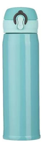 Garrafa Isotérmica Inox 380 Personalizada: Marca Registrada Cor Azul