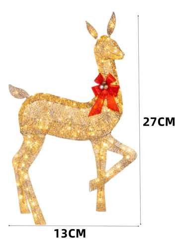Mc 3 Piezas De Adornos Navideños Con Forma De Reno