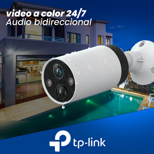 Tapo 2 Cámaras De Seguridad Para Exteriores Tapo C420s2 Recargables Bateria Larga Duración Protección Ip65 Alarma Con Luz Y Sonido Cctv Audio Doble Vía Detección Ai Visión Nocturna A Todo Color