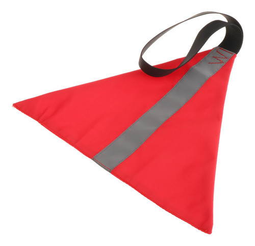 2 Bandera Para Remolque De Kayak Y Triángulo Rojovertical
