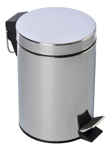 Imagen 4 de 6 de Tacho De Basura Acero Inoxidable 3 Lts Cocina Baño Oficina