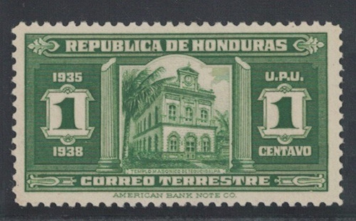 Honduras 1935 - Templo Maçônico De Tegucigalpa - Maçonaria