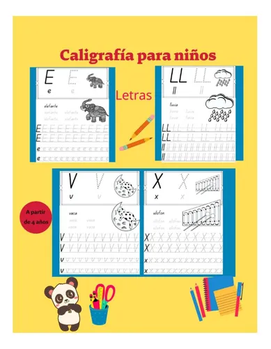 Libro: Caligrafía Para Niños: Letras (spanish Edition)