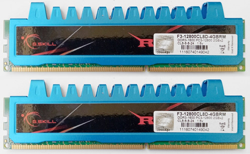 Memoria Ram Ripjaws 4gb 2 G.skill F3-12800cl8d-4gbrm - C1